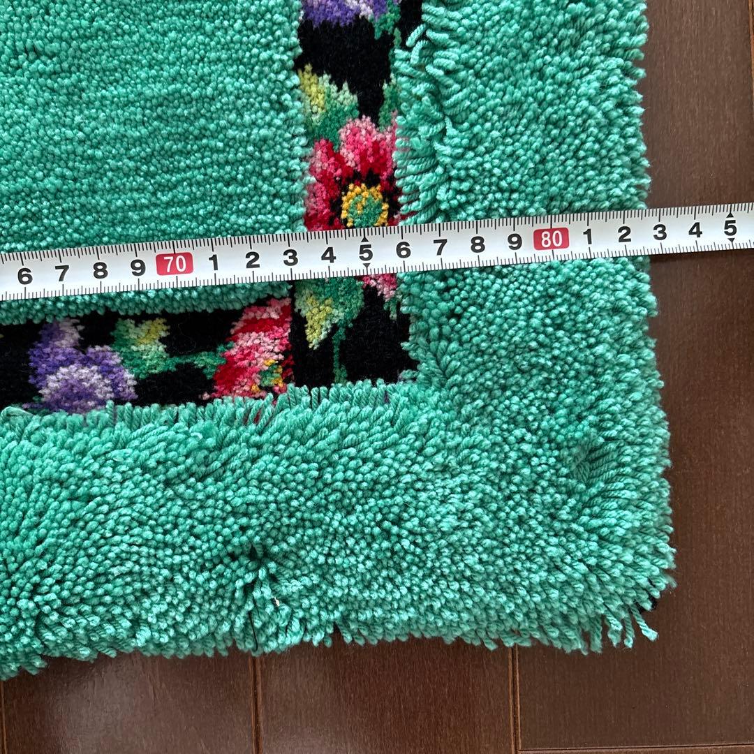 FEILER アネモネ　バスマット　フェイラー　花柄　緑　グリーン系　玄関マット