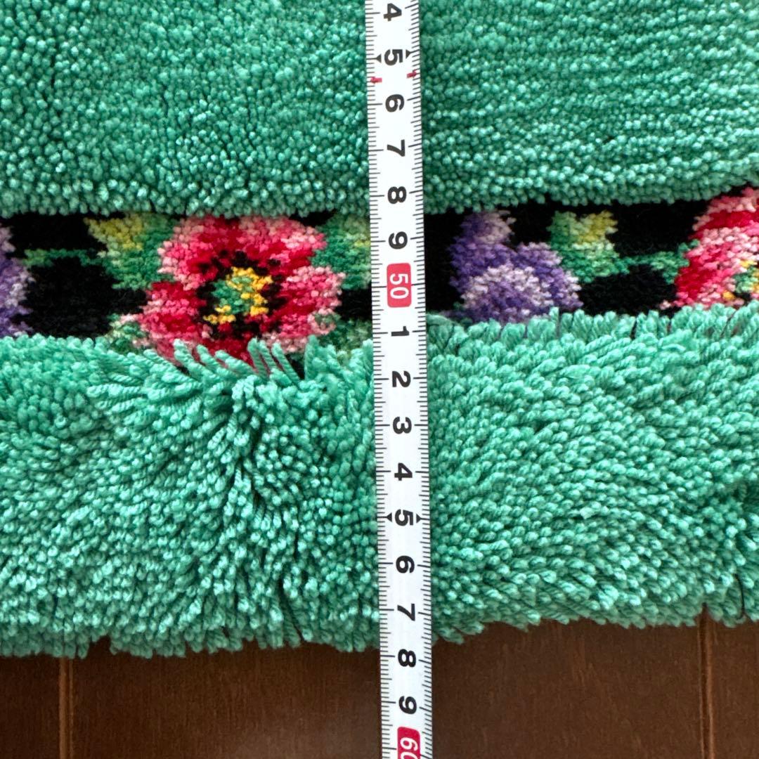 FEILER アネモネ　バスマット　フェイラー　花柄　緑　グリーン系　玄関マット