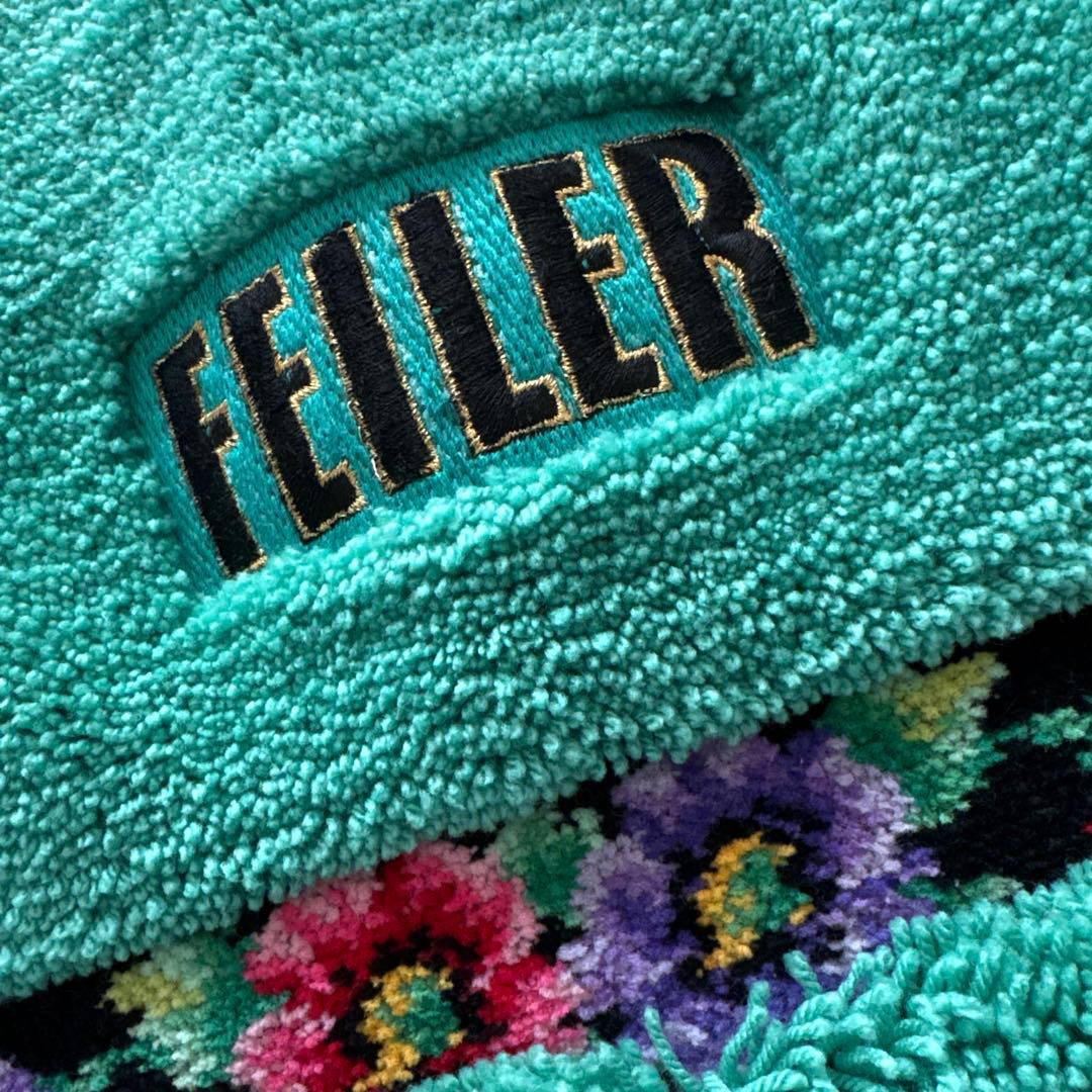 FEILER アネモネ　バスマット　フェイラー　花柄　緑　グリーン系　玄関マット