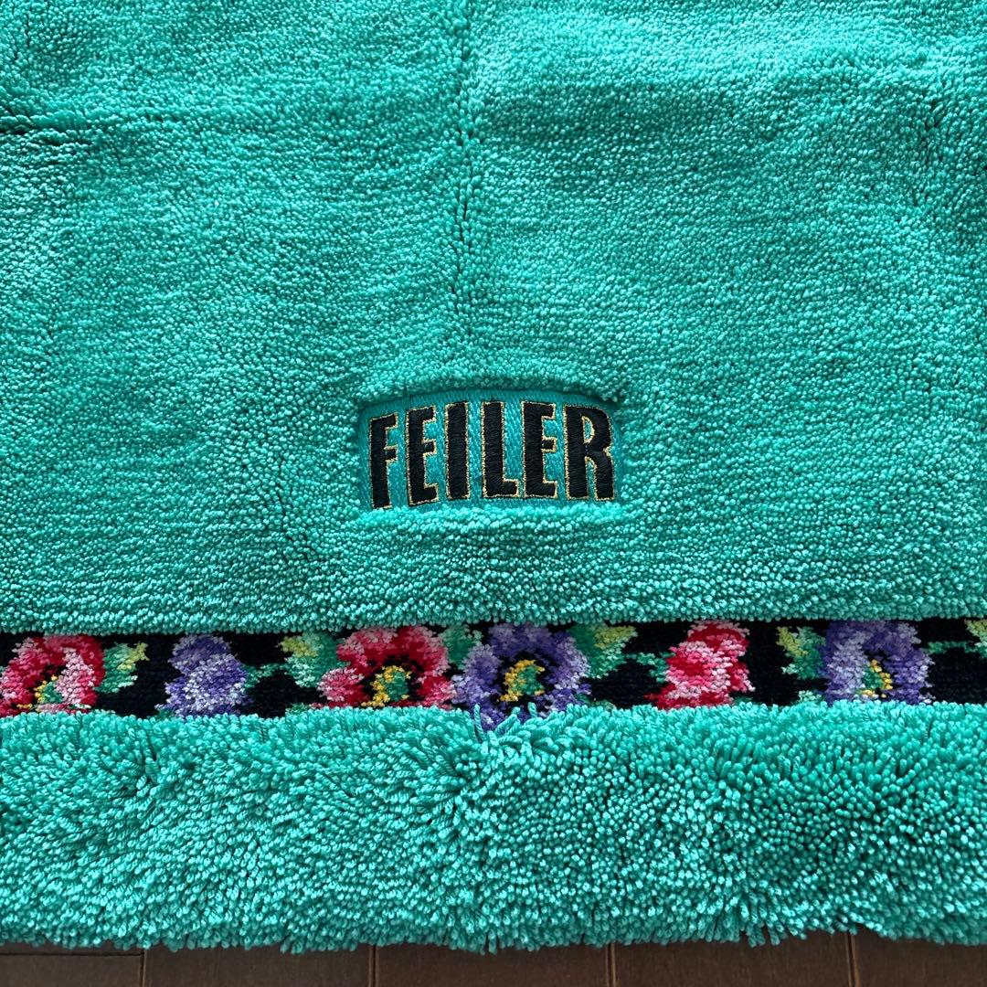 FEILER アネモネ　バスマット　フェイラー　花柄　緑　グリーン系　玄関マット