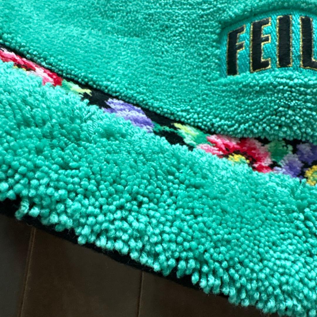 FEILER アネモネ　バスマット　フェイラー　花柄　緑　グリーン系　玄関マット