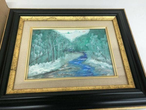 購入前確認 油絵 作者不明 芸術 風景画 インテリア小物 おしゃれ 装飾