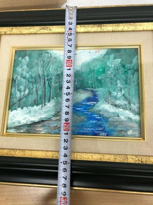 購入前確認 油絵 作者不明 芸術 風景画 インテリア小物 おしゃれ 装飾
