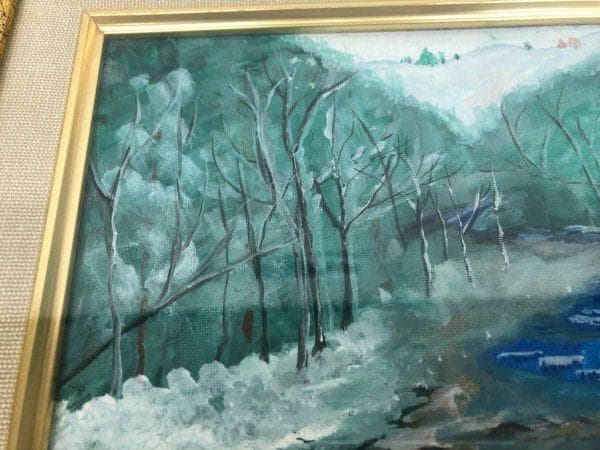 購入前確認 油絵 作者不明 芸術 風景画 インテリア小物 おしゃれ 装飾