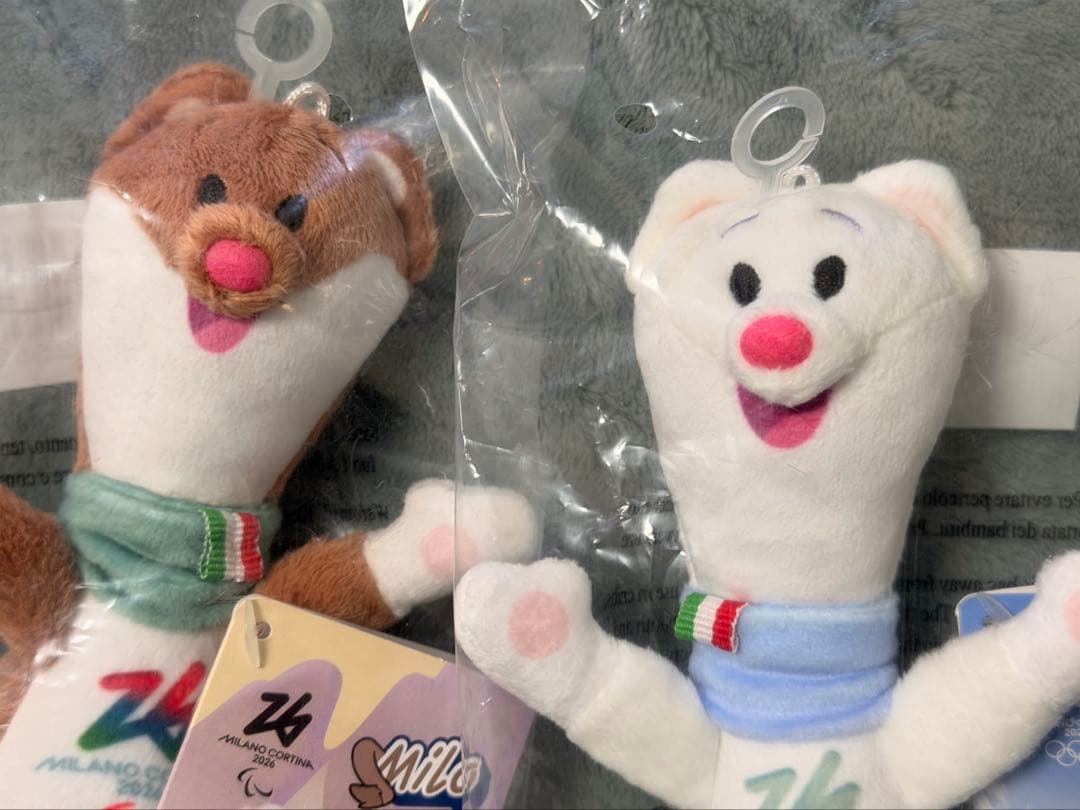 ティナ ミロ 18cm ぬいぐるみ ミラノコルティナオリンピック マスコット