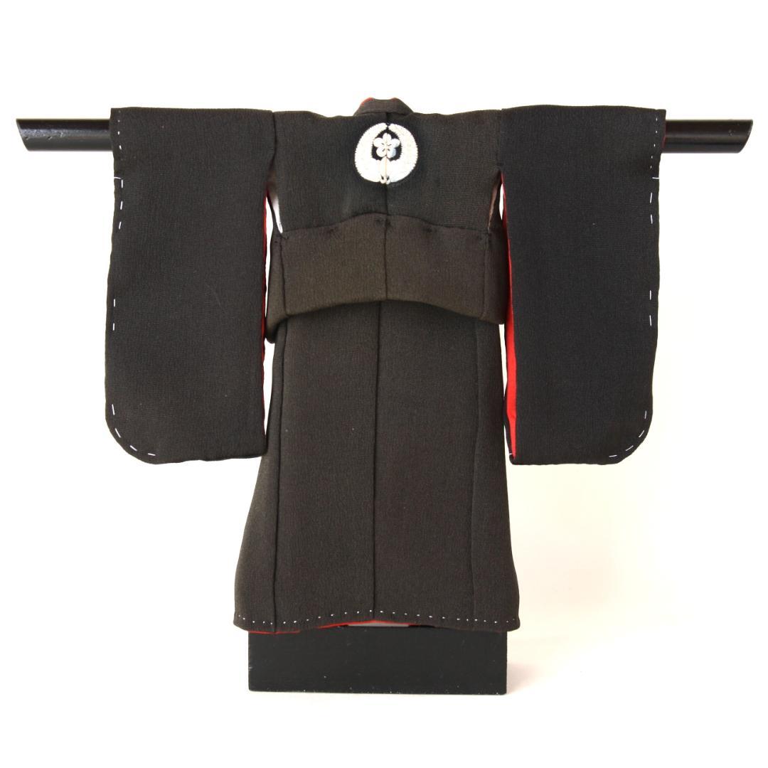 《ブライス・リカちゃん紋付着物と袴のセット+作り帯》ブライス着物/卒業式