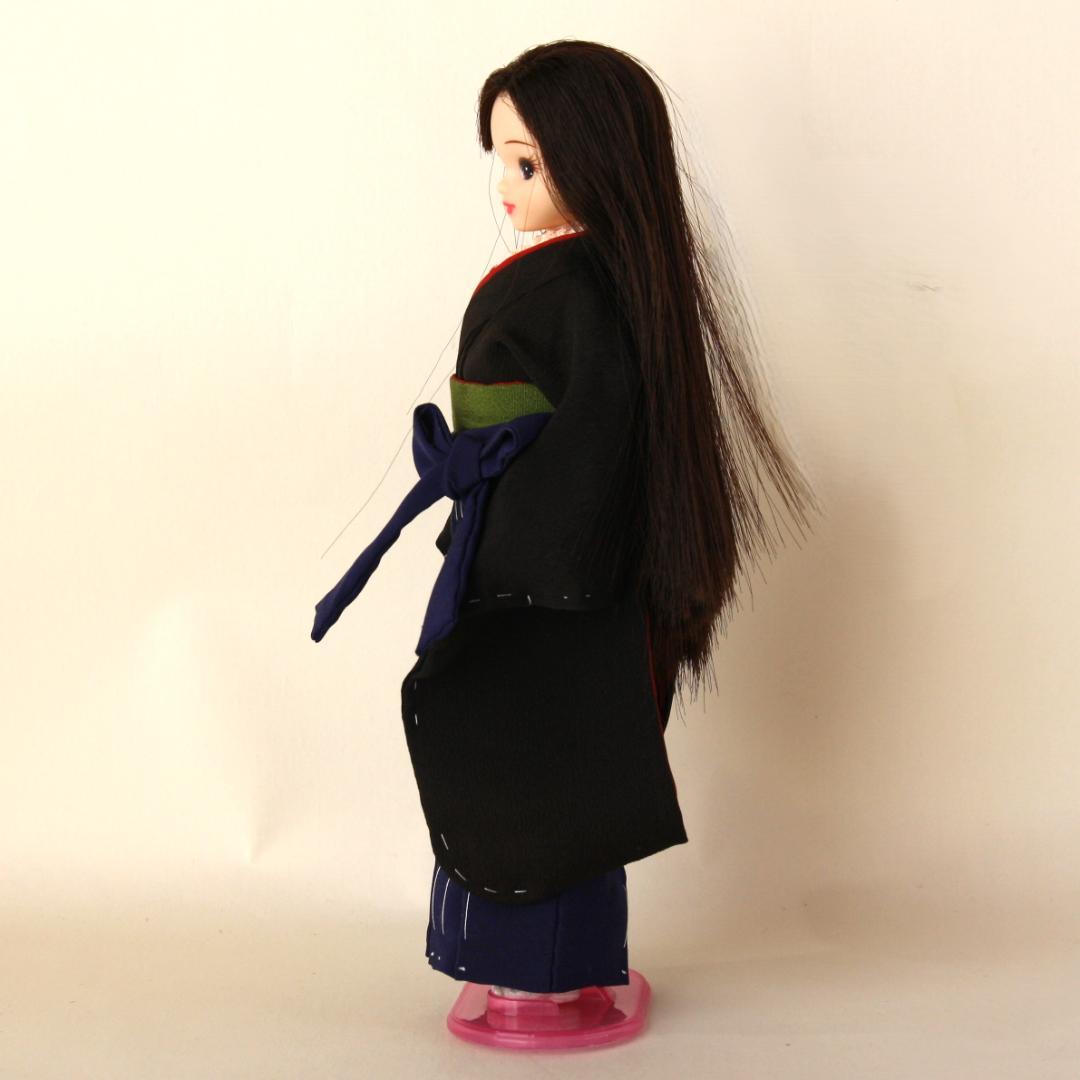 《ブライス・リカちゃん紋付着物と袴のセット+作り帯》ブライス着物/卒業式