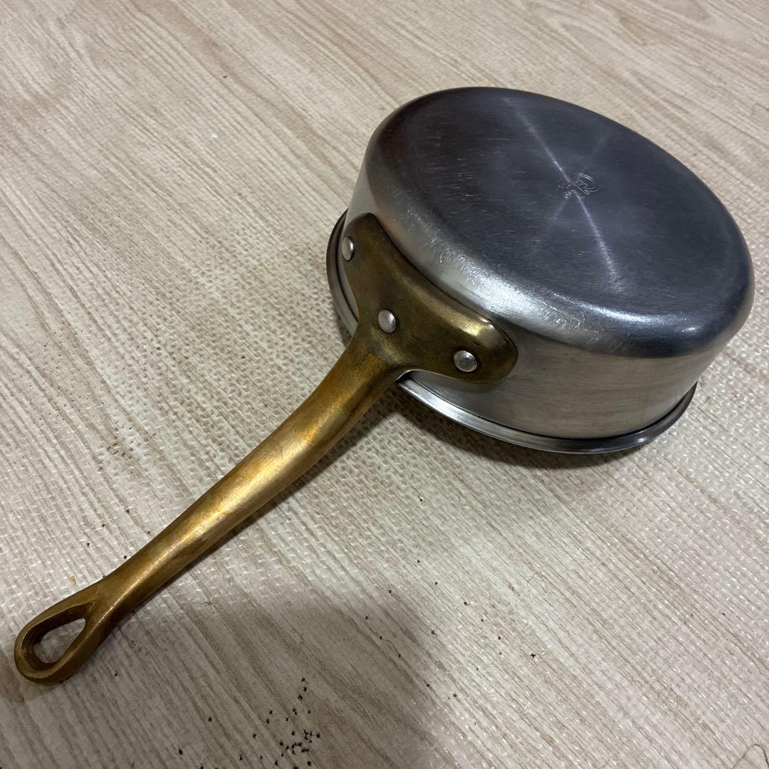 SAスーパーデンジステンレスSUS444ソテーパン浅型片手鍋18cm