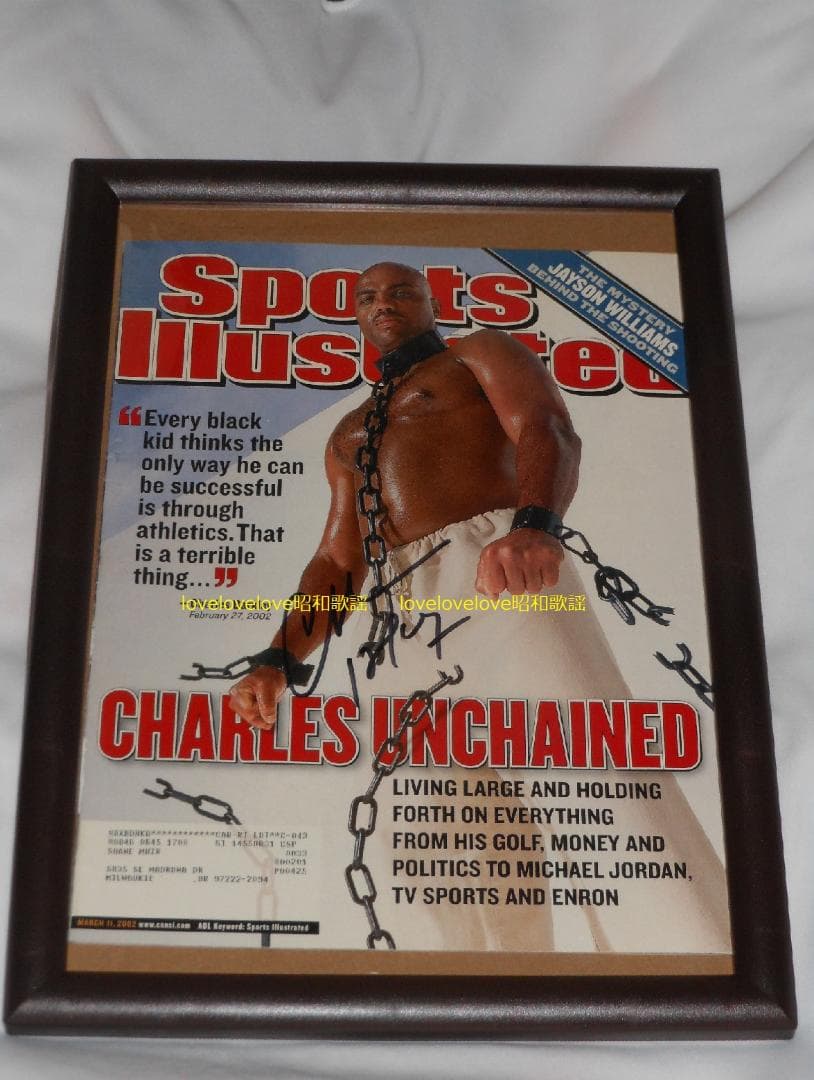 スーパースターNBA❤️チャールズ・バークレー直筆オートグラフ❤️超レア貴重