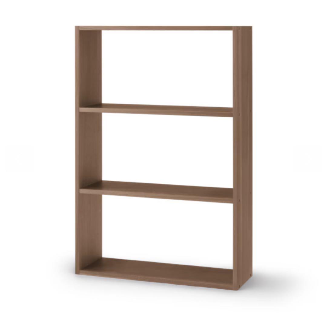 ⭐️美品⭐️無印良品⭐️スタッキングシェルフ⭐️ワイド ３段⭐️ウォールナット材