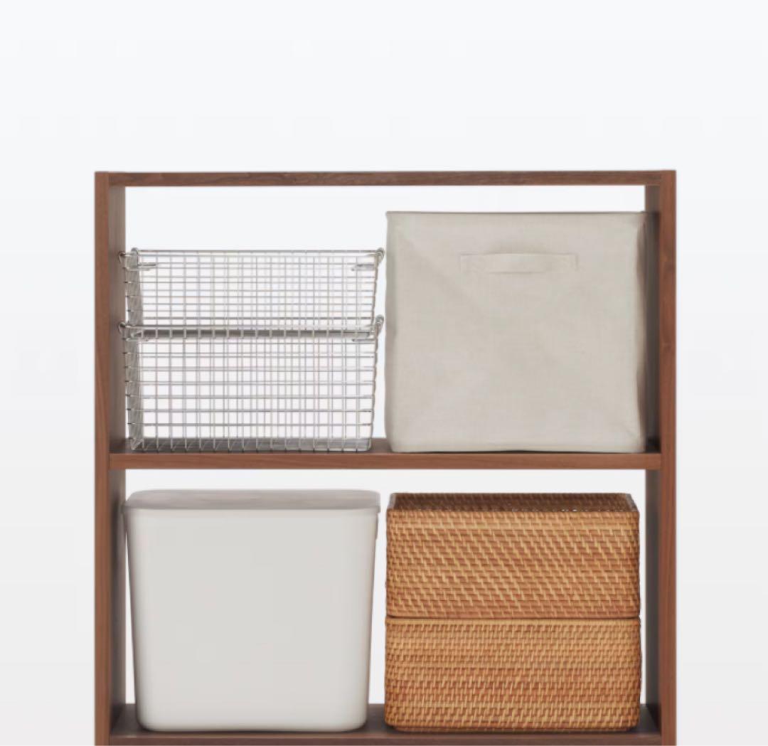 ⭐️美品⭐️無印良品⭐️スタッキングシェルフ⭐️ワイド ３段⭐️ウォールナット材