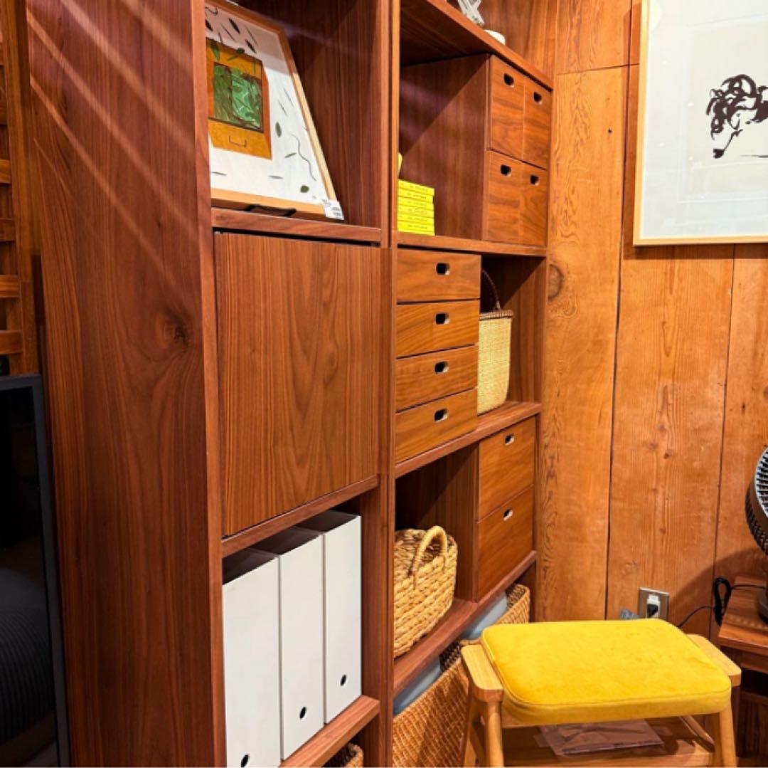 ⭐️美品⭐️無印良品⭐️スタッキングシェルフ⭐️ワイド ３段⭐️ウォールナット材