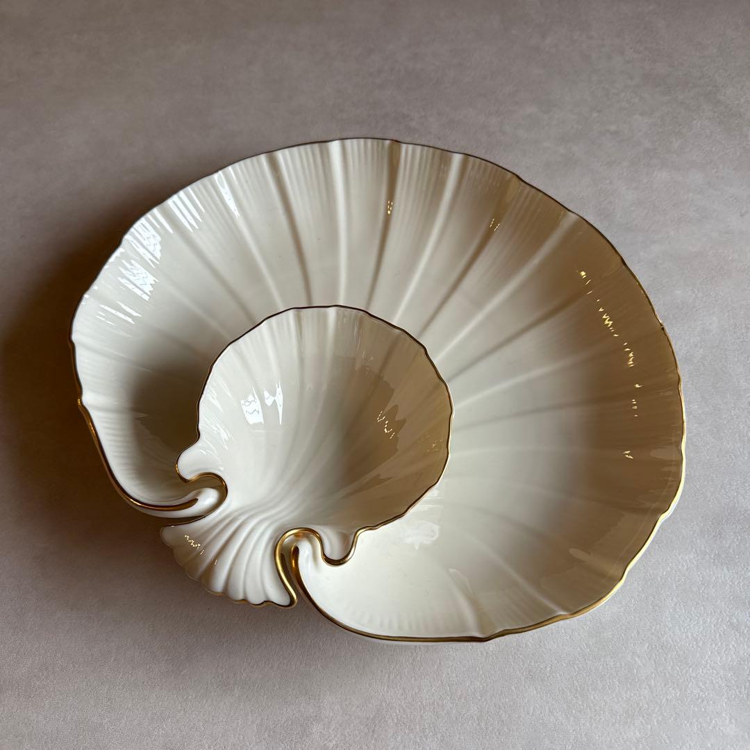 新品★LENOX★ヴィンテージ★シェル★大皿プレート★USA製