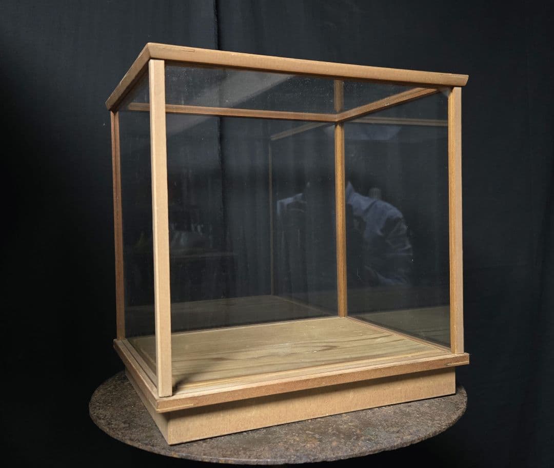 ケースのみ！軽めの木製ガラスケースgケースオブジェ入れコレクションケース