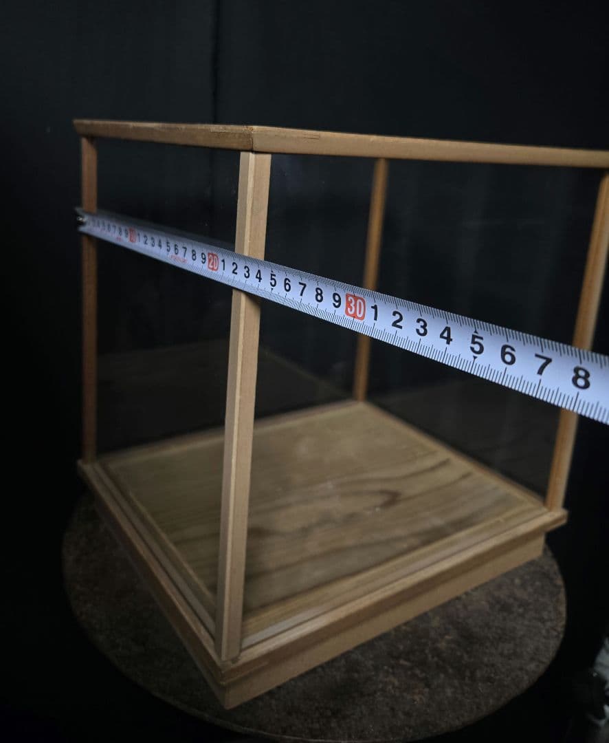 ケースのみ！軽めの木製ガラスケースgケースオブジェ入れコレクションケース