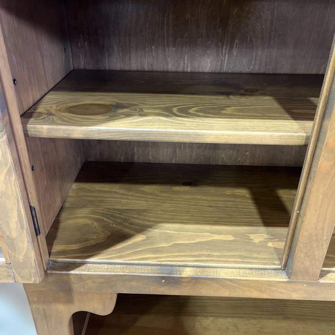 【アンファン】カントリー調カップボード◇訳あり◆