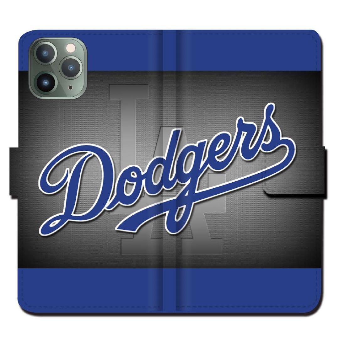 新品！全機種対応！スマホケース 手帳型 ドジャース 16プラス2個