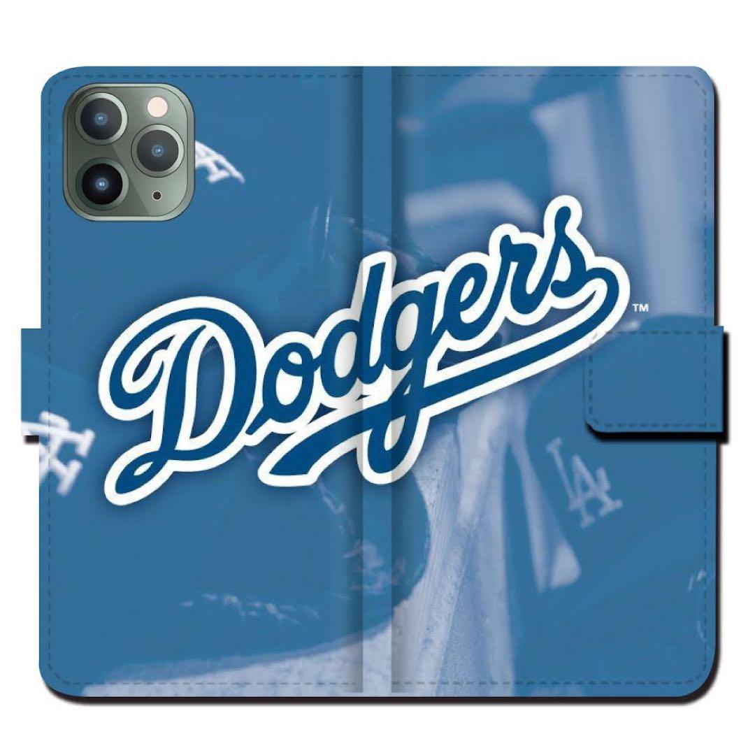 新品！全機種対応！スマホケース 手帳型 ドジャース 16プラス2個