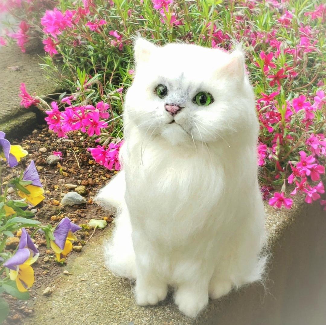 羊毛フェルト　オーダー　「リアルでかわいい」ワンちゃん（ネコちゃん）
