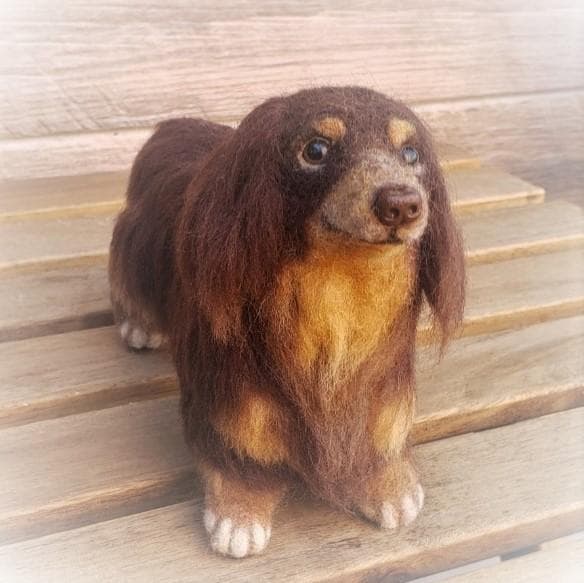 羊毛フェルト　オーダー　「リアルでかわいい」ワンちゃん（ネコちゃん）