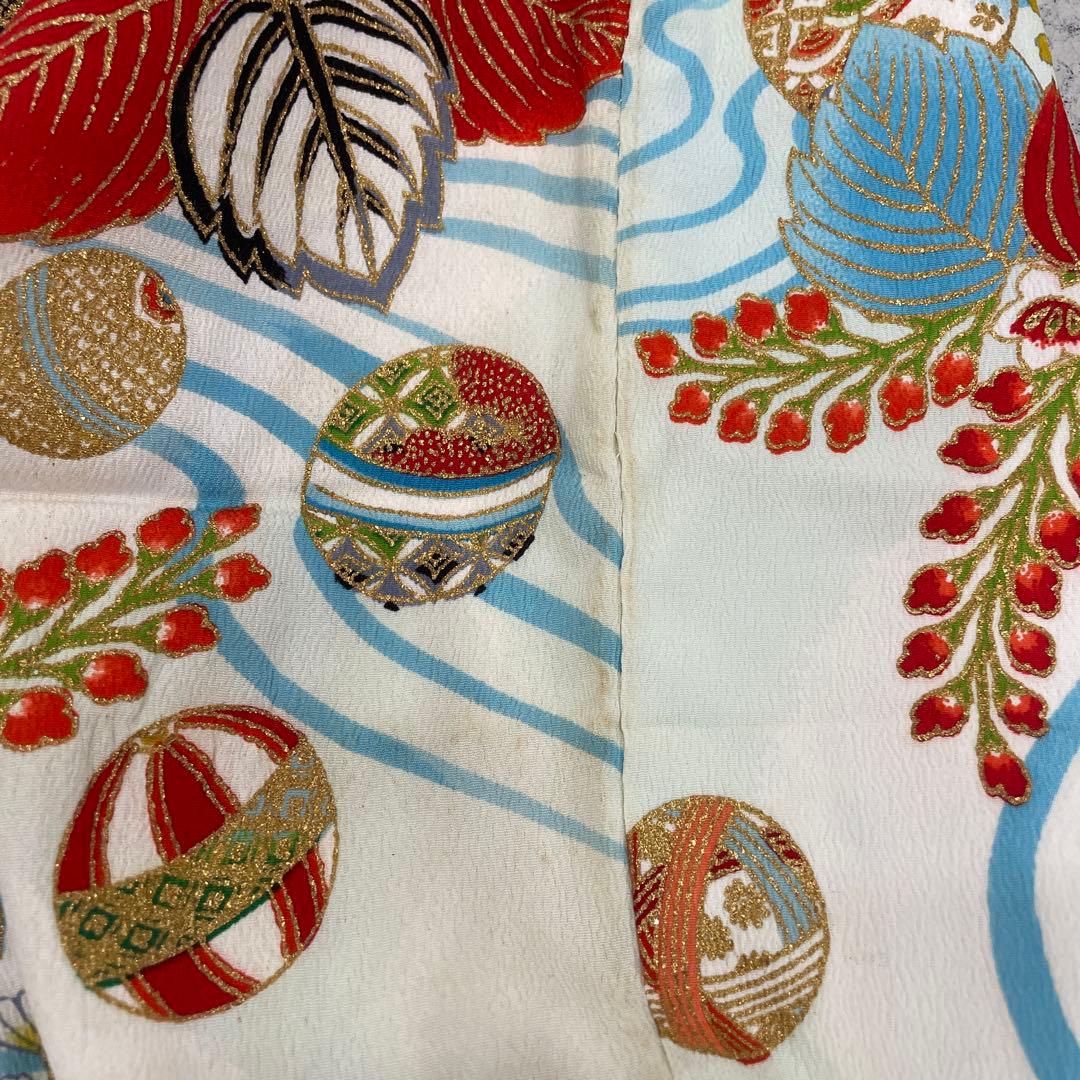 七五三　7歳着物 アンティーク着物【K7-16】