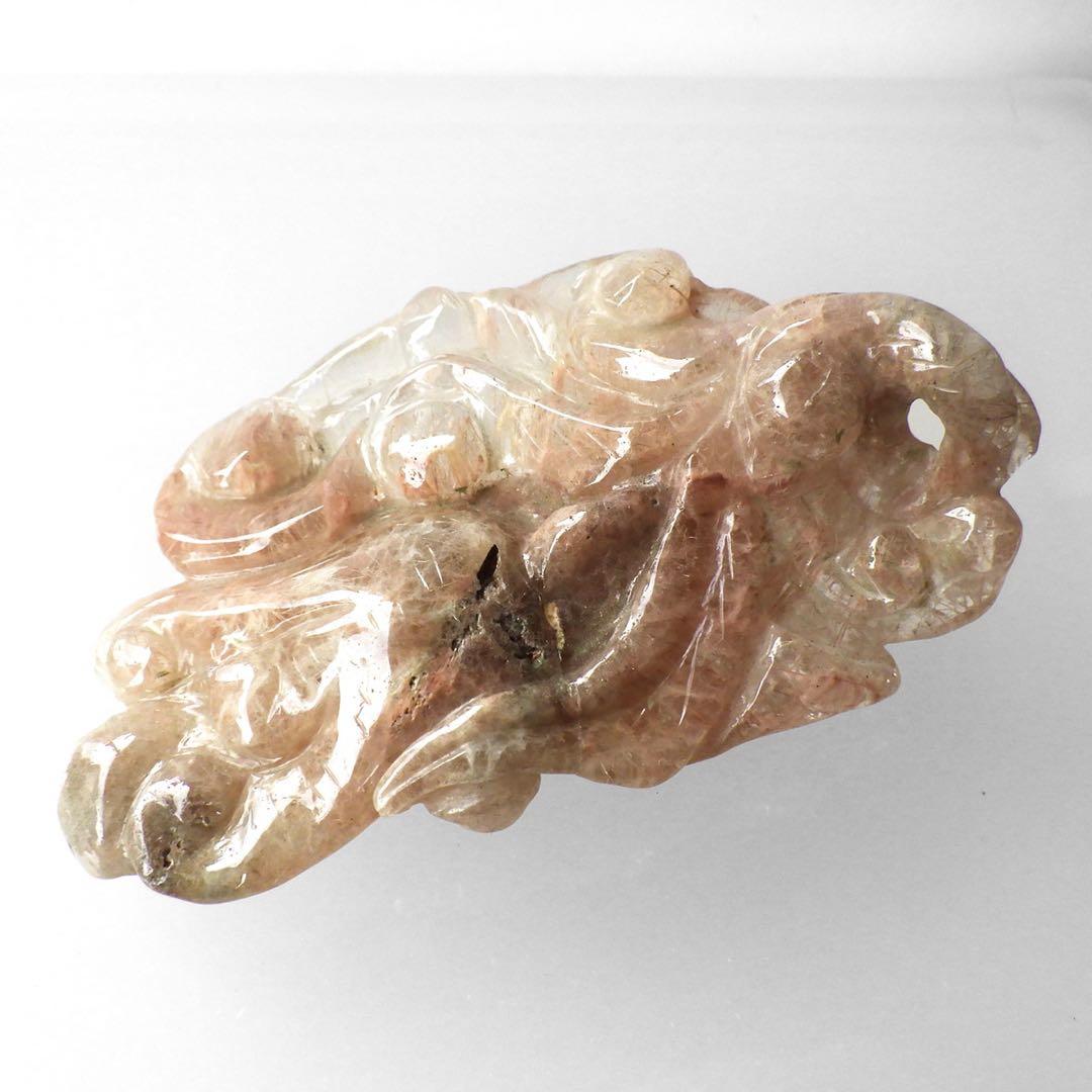 天然石ルチルクォーツガーデンクォーツ3　根付