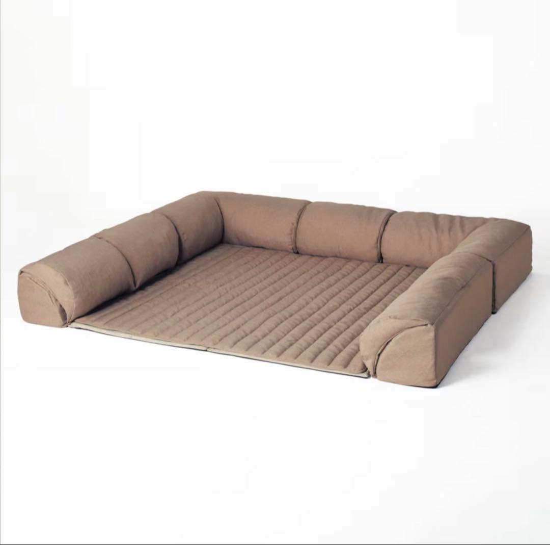 完売品　ベルメゾン グータラグ ダブルコーナーローソファーセット小　メルトロ