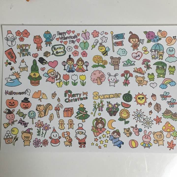 6.四季フレークシール