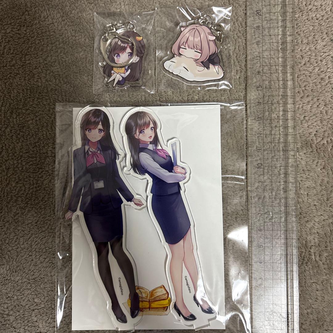 天城しの　受付ちゃん日誌　立ちバニー　後輩ちゃん　アクリルスタンドセット