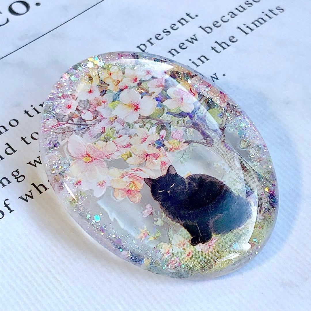 同梱100円引❤️No.2516 レジン ヘアゴム ♡ 猫 ネコ ねこ ♡