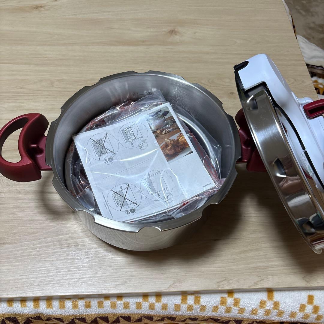 T-fal 圧力鍋 赤、4.5L（2~4人用）
