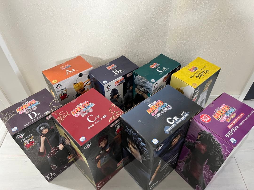 ナルト　一番くじ　フィギュア　ラストワン　紡がれる火の意志　ミナト　マダラ