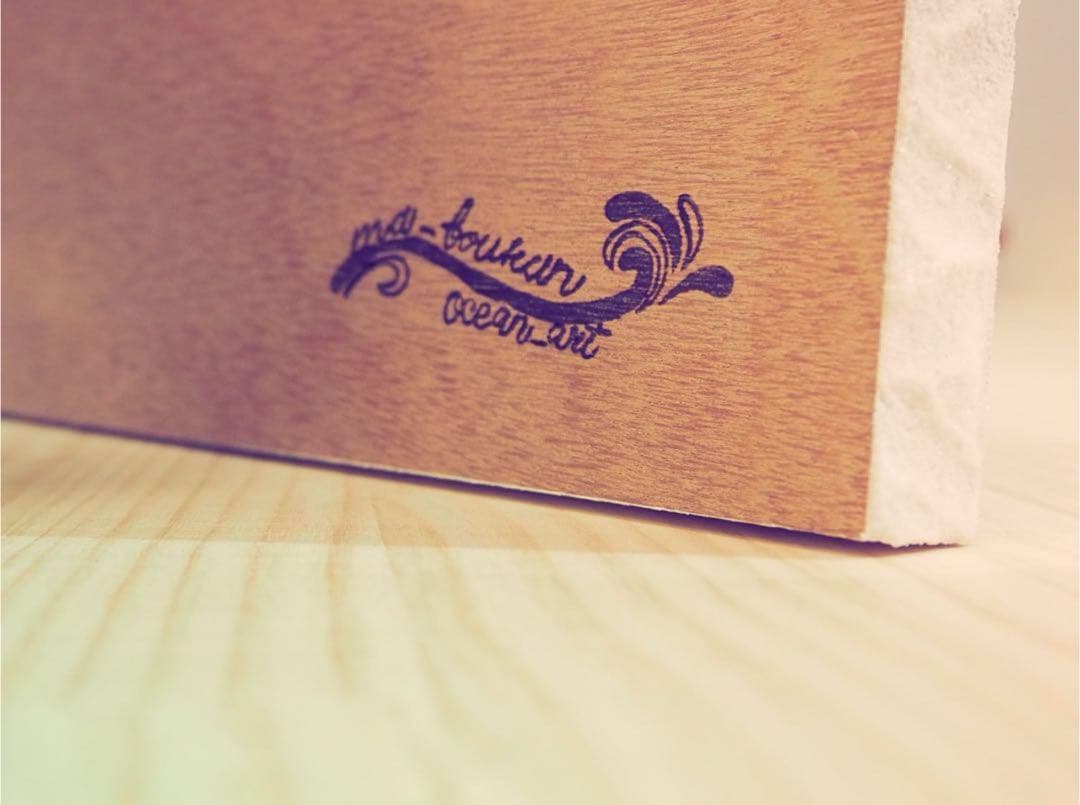 【波紋アート ＃21】AQUA ELEMENT／15cmスクエア