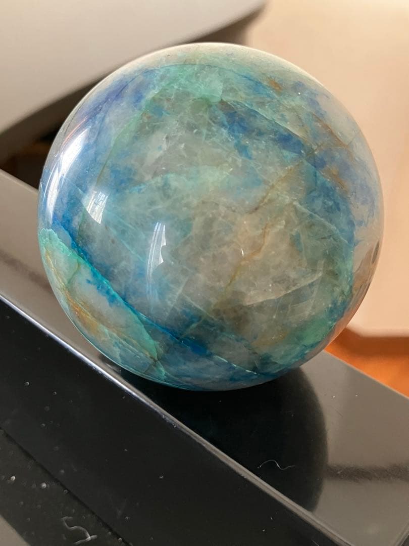 LLさま専用シャッタカイトシリカ　スフィア　天然石置物　E232