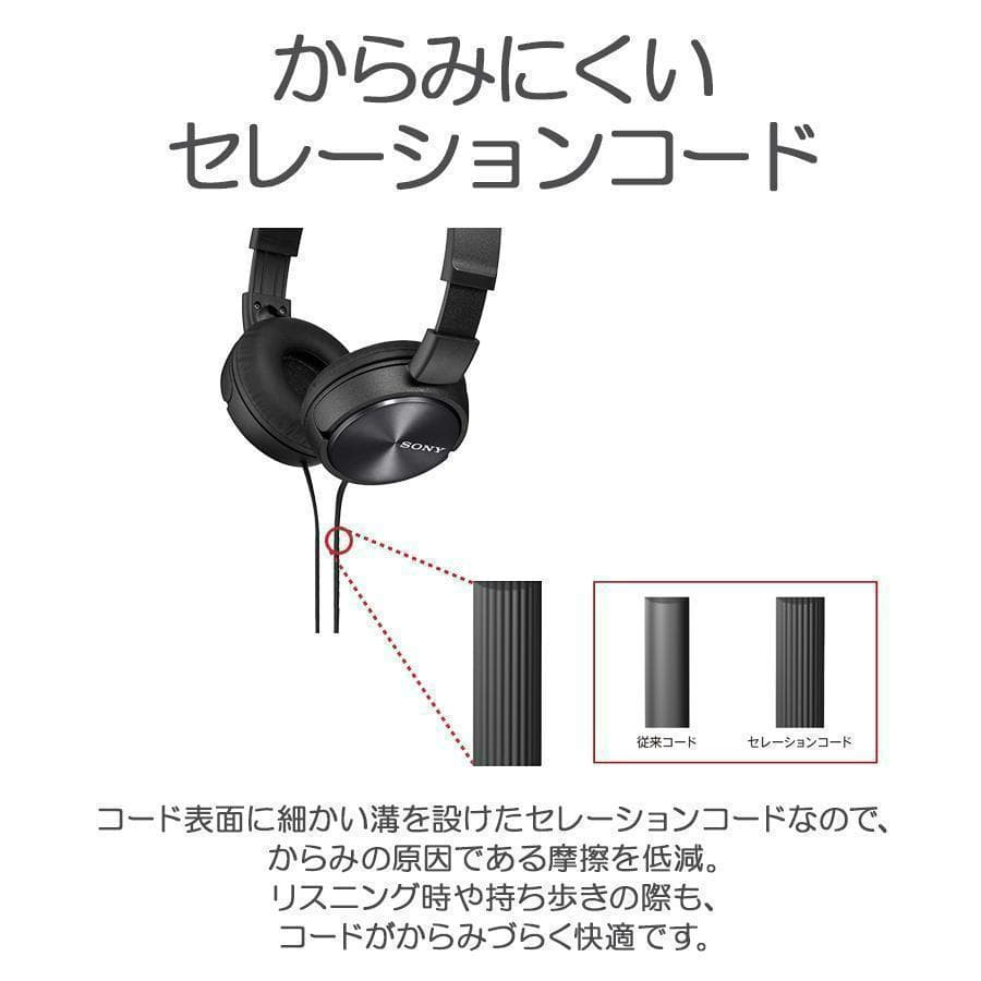 新品未開封☆ ソニー ダイナミック密閉型ヘッドホン MDR-ZX310 ブラック