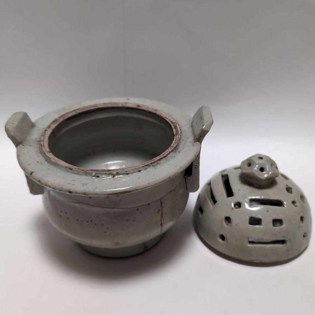 【骨董品】李朝？白磁香炉
