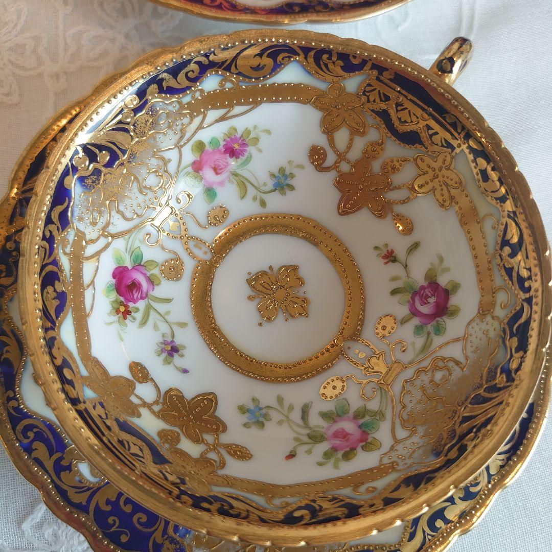 オールドノリタケ　ティーカップ＆ソーサー　ケーキ皿　大皿　豪華絢爛7点セット