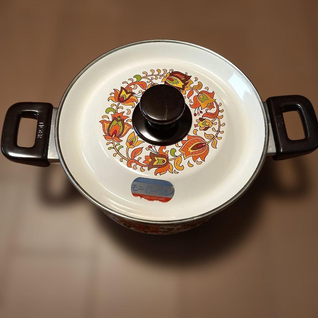 新品タイガーホーロー鍋セットVintage 昭和レトロ（モンセーブル）
