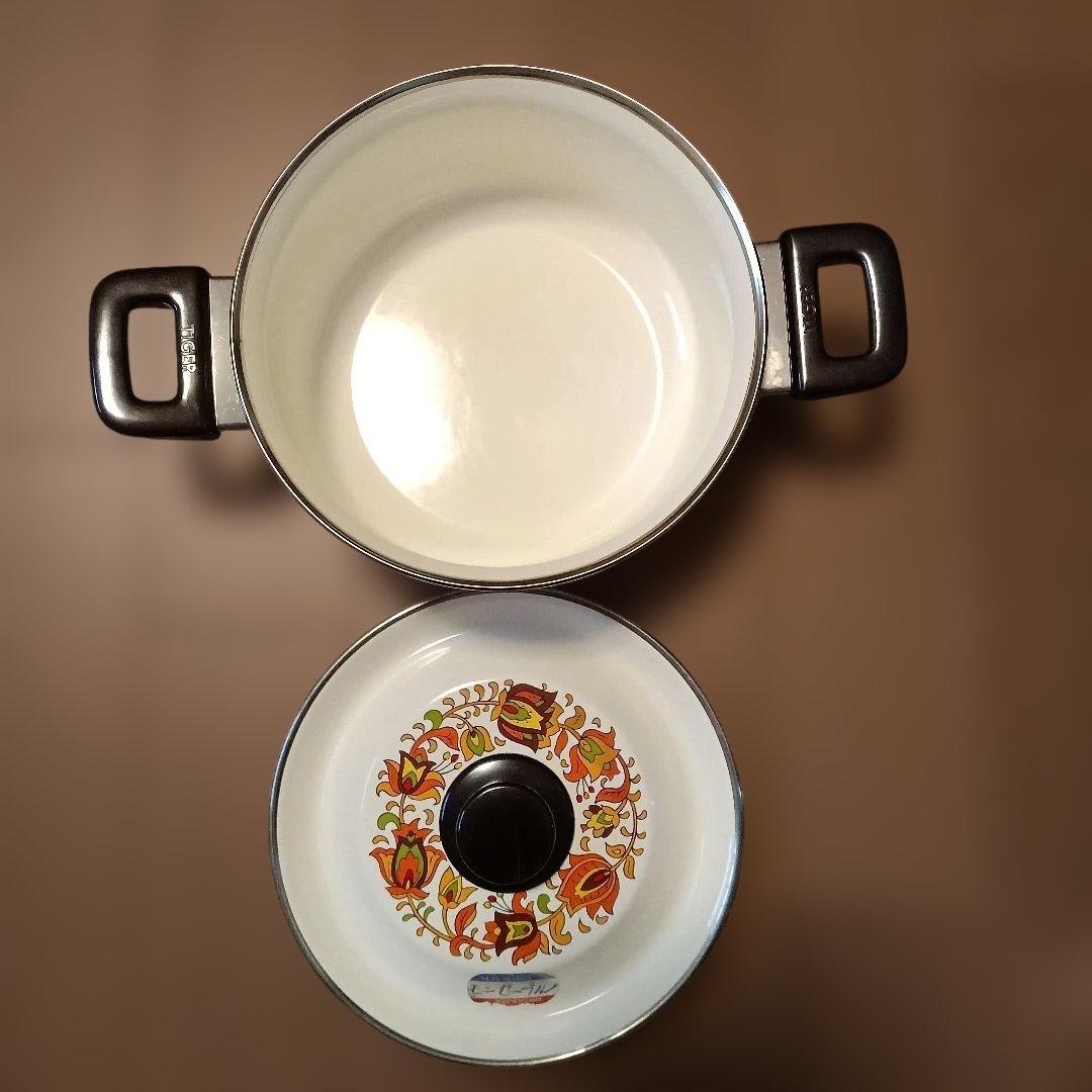 新品タイガーホーロー鍋セットVintage 昭和レトロ（モンセーブル）