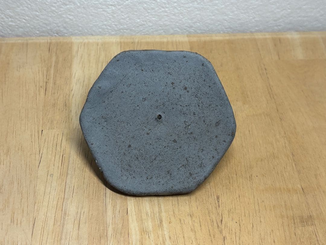 123. 備前焼 宝瓶 登り窯 竹 6角 手びねり 急須