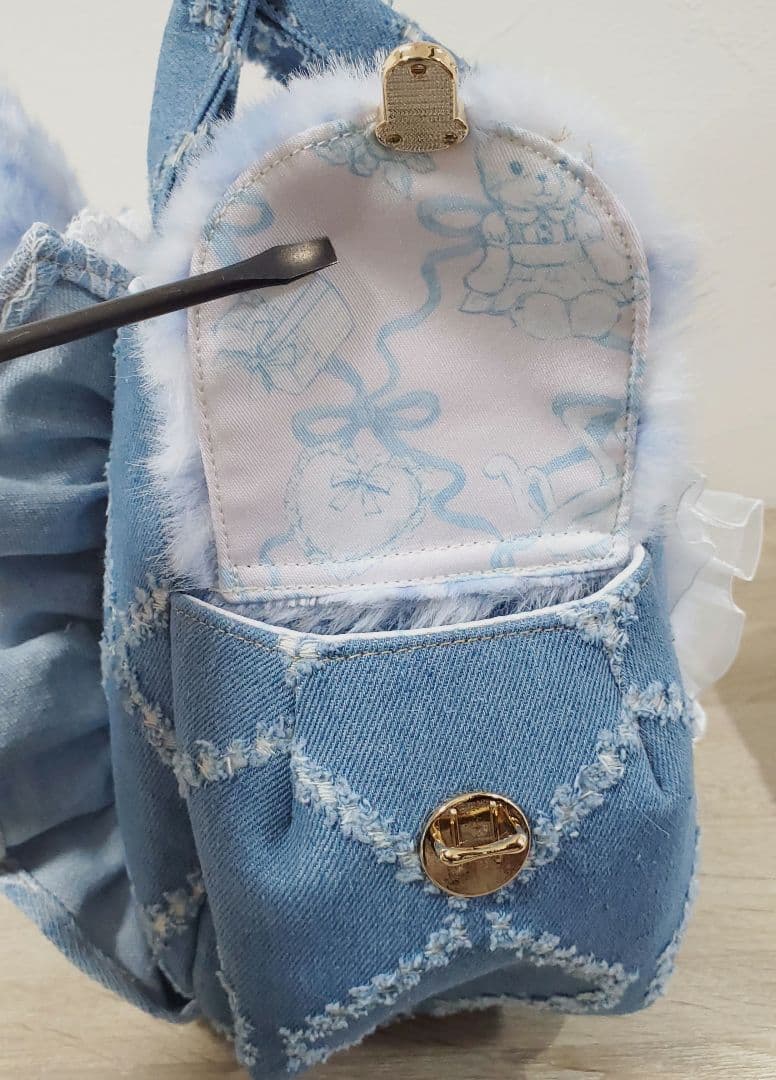 ハンドメイド サイドポケット付きトート バッグ コヤンイサムチョン ルミ ねこ