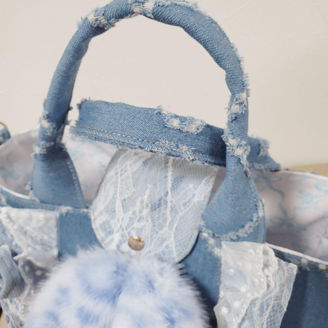 ハンドメイド サイドポケット付きトート バッグ コヤンイサムチョン ルミ ねこ