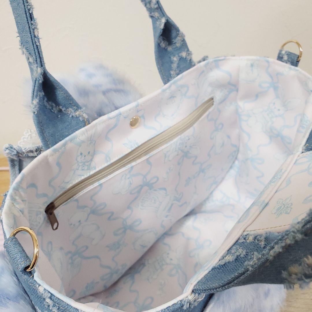 ハンドメイド サイドポケット付きトート バッグ コヤンイサムチョン ルミ ねこ