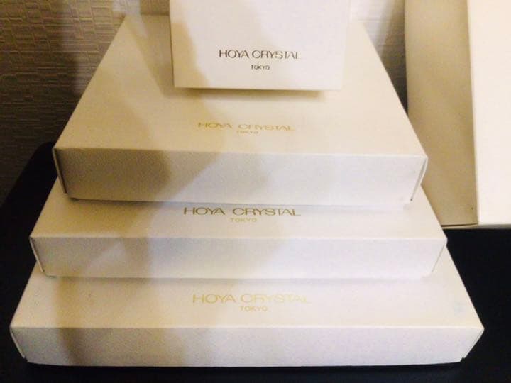 ◆HOYA 高級品◆贈答5箱セット◆保谷クリスタル東京◆花瓶/酒器/飾皿◆新品◆