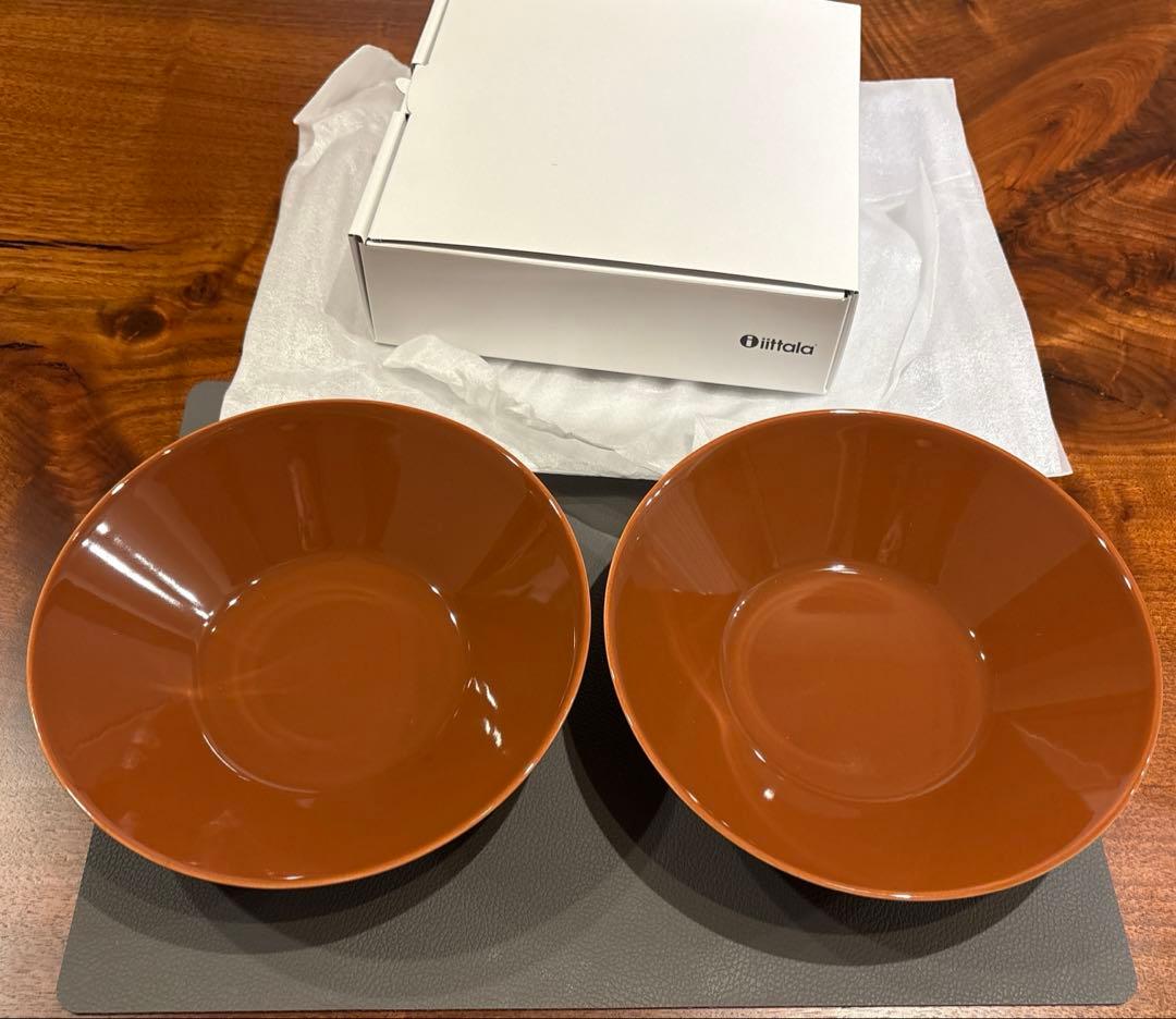 イッタラ　ティーマ　ディープ21cm ヴィンテージブラウン2枚セット　新品未使用