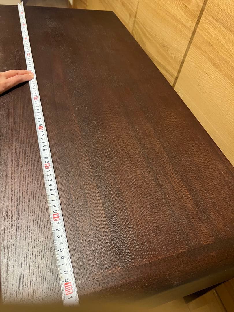 ダークブラウン木製テレビ台