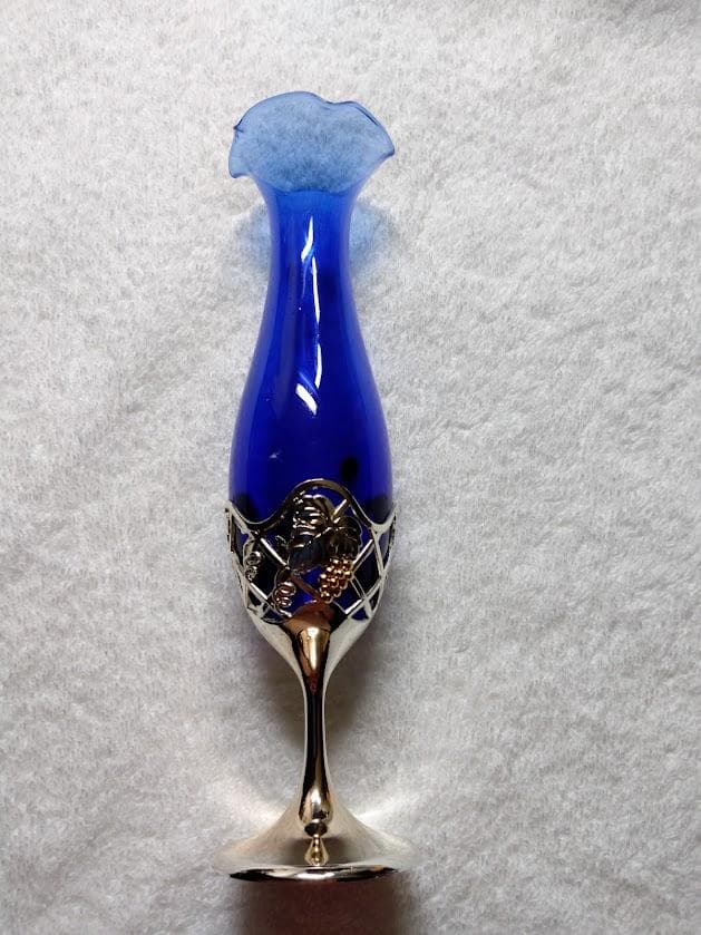 目の覚めるような藍切子 これで飲むのは最高！おまけつき！