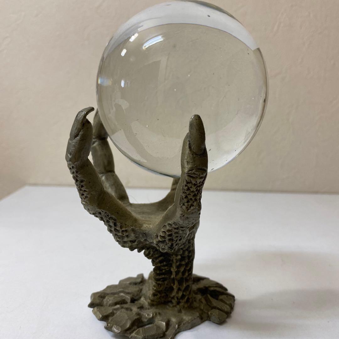 水晶置き物　男女の手