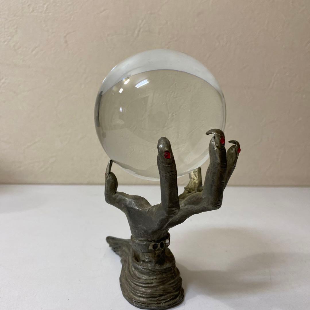 水晶置き物　男女の手