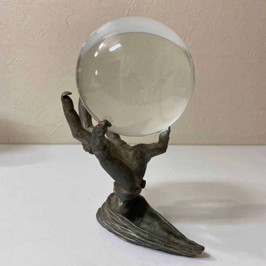 水晶置き物　男女の手